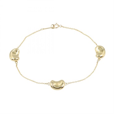 TIFFANY＆CO Beans Bracelet 18KYG Yellow Gold Used Women 17.5cm