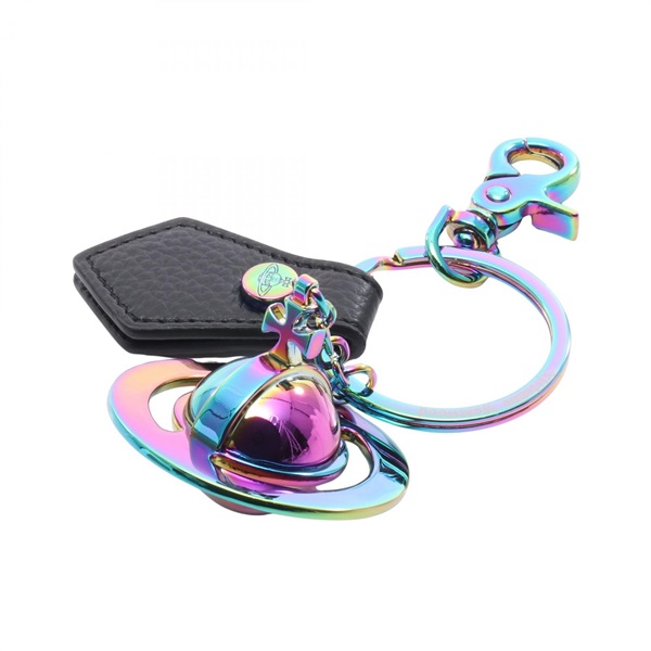 Vivienne Westwood Orb key ring holder 8203011JUOM0014N403 leather metal Black