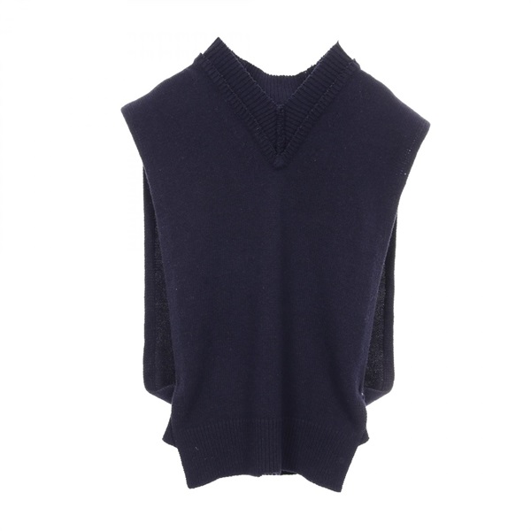 Maison Margiela Vest wool Fabric Navy Size XS Used Women