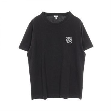 LOEWE anagram T-shirt short sleeves #XL polyester Black Used mens