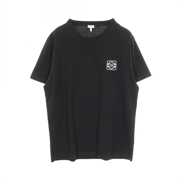 LOEWE anagram T-shirt short sleeves #XL polyester Black Used mens