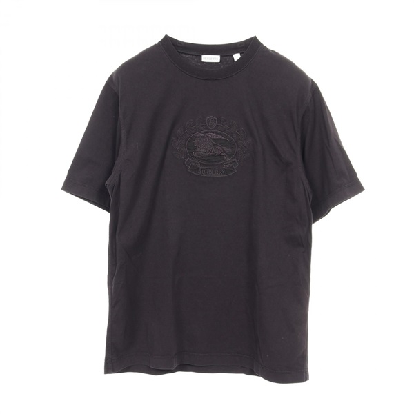 BURBERRY EKD T-shirt short sleeve tops cotton Black Used mens size L