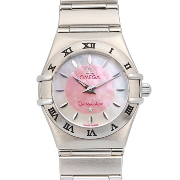 OMEGA Constellation Mini Wrist Watch 1562.83 Quartz Stainless Steel Used Women