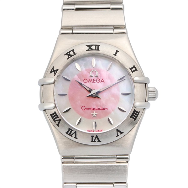 OMEGA Constellation Mini Wrist Watch 1562.83 Quartz Stainless Steel Used Women
