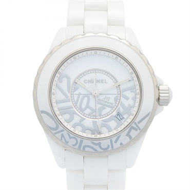 CHANEL J12 Graffiti Wrist Watch H5240 Automatic winding ceramic Used mens CC
