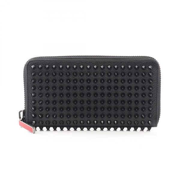 Christian Louboutin PANETTONE Around long wallet purse studs 1165044 leather BK