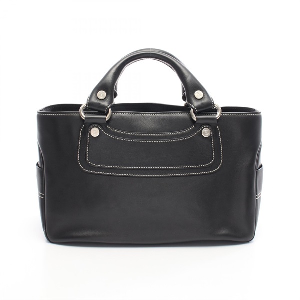 CELINE Boogie Handbag leather Black Used Women