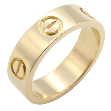 CARTIER Love Ring 18KYG Yellow Gold Used Unisex #50 Size 5.25