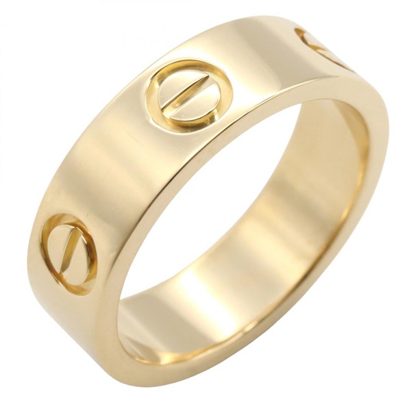 CARTIER Love Ring 18KYG Yellow Gold Used Unisex #50 Size 5.25