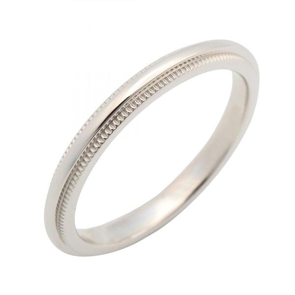 TIFFANY＆CO Milgrain Ring Pt950 Platinum Used Size 5