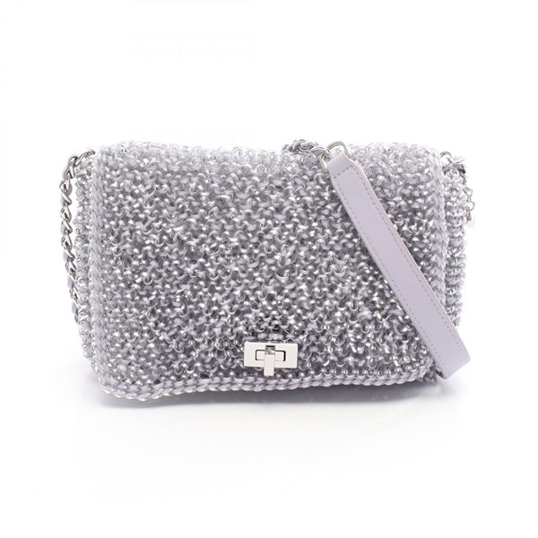 ANTEPRIMA LUCCHETTO wire bag Shoulder crossbody Bag canvas leather Purple Used