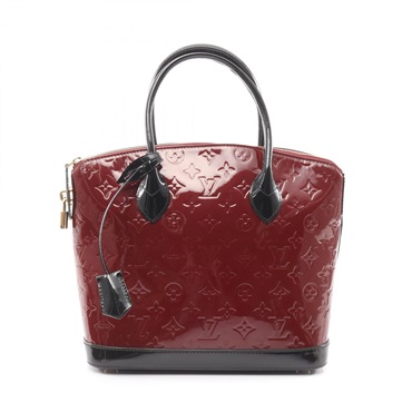LOUIS VUITTON Lockit PM Handbag M90250 Vernis Patent leather Bordeaux Used Women