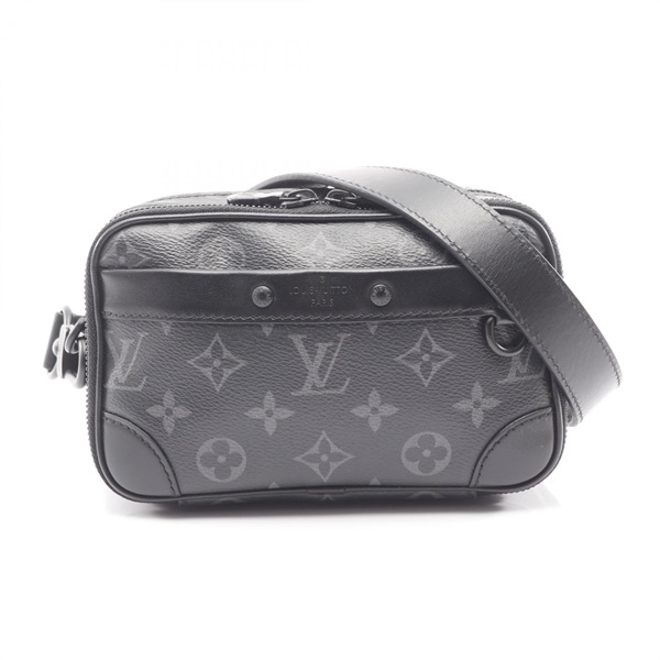 LOUIS VUITTON Alpha Wearable Wallet NV Shoulder Bag M82542 Monogram eclipse Used