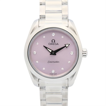 OMEGA Seamaster Aqua Terra 4P Diamond Wrist Watch 220.10.28 Quartz SS NEW Women