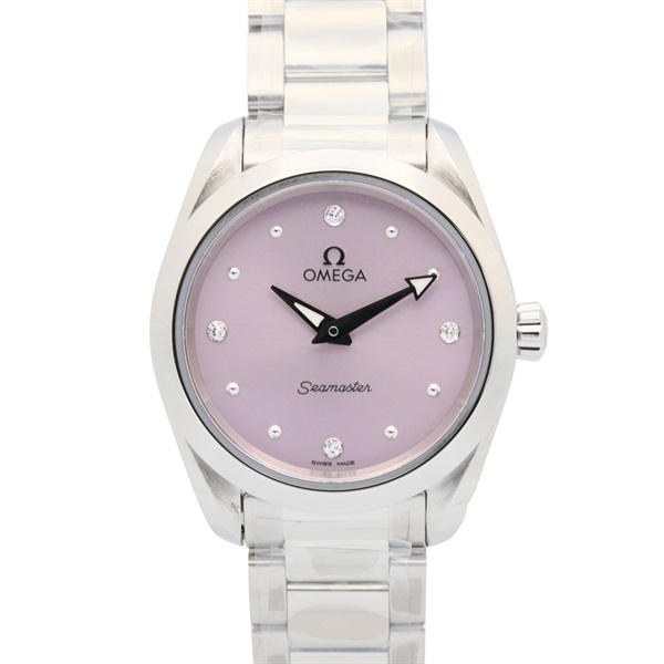 OMEGA Seamaster Aqua Terra 4P Diamond Wrist Watch 220.10.28 Quartz SS NEW Women