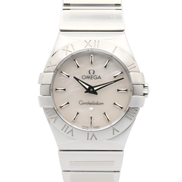 OMEGA Constellation Blush Wrist Watch 123.10.27.60.05.002 Quartz SS NEW Women
