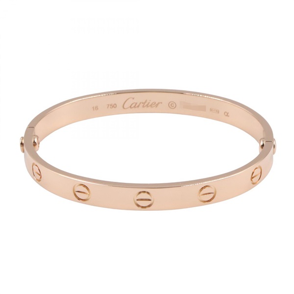 CARTIER Love Bracelet 18KPG Pink Rose Gold Used Women