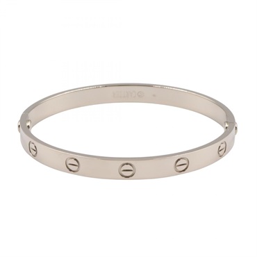 CARTIER Love Bracelet 18KWG White Gold Used Women
