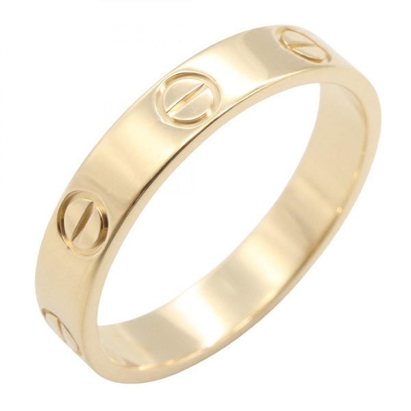 CARTIER Mini Love Ring 18KYG Yellow Gold Used Unisex #53 Size 6