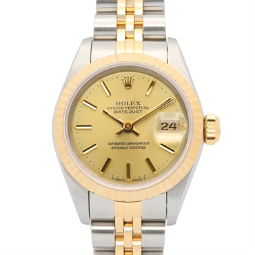 ROLEX Datejust 92 Wrist Watch 69173 Automatic 18KYG Yellow Gold SS Used Women