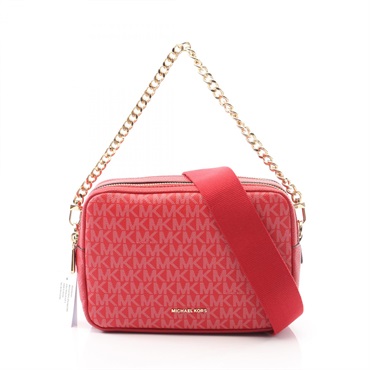 Michael Kors BRYANT camera crossbody chain Handbag 32S5GYTC5V602 coated red