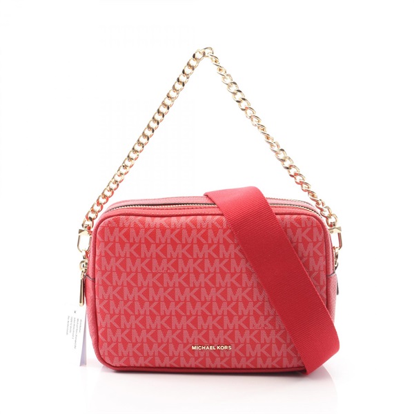 Michael Kors BRYANT camera crossbody chain Handbag 32S5GYTC5V602 coated red