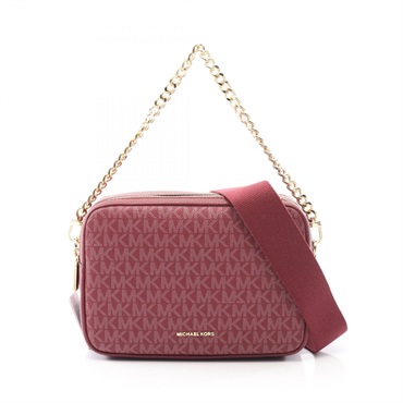 Michael Kors BRYANT Camera Handbag 32S5GYTC5V691 canvas leather Bordeaux NEW
