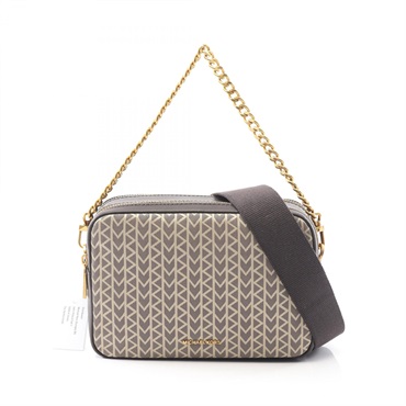 Michael Kors BRYANT Chain Shoulder camera Handbag canvas Synthetic leather NEW