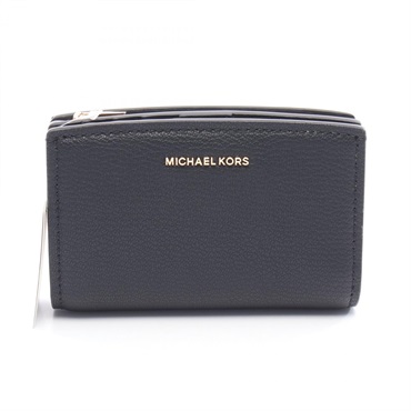 Michael Kors BRYANT Bi-fold compact wallet purse 32S5GYTZ2L1 leather Black new