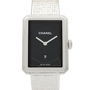 CHANEL Boyfriend tweed Wrist Watch H4878 Quartz Stainless Steel Used Women CC