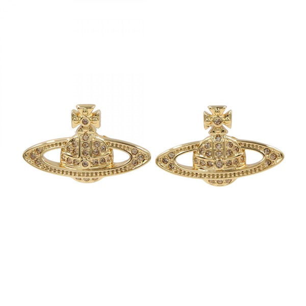 Vivienne Westwood Pierced earrings boucle doreilles brass NEW
