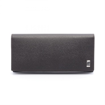 Dunhill Bifold purse long wallet D.HFP1010E leather Brown black NEW mens