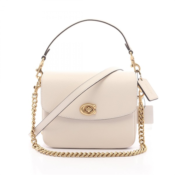 COACH Cassie 19 Crossbody shoulder chain Handbag 88346B4HA leather Beige NEW