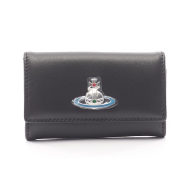 Vivienne Westwood Orb Key Holder Case 51020001L001LN403 leather Black NEW Women
