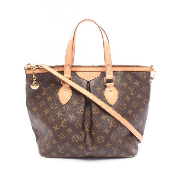 LOUIS VUITTON Palermo PM Shoulder Tote Handbag M40145 Monogram canvas Used LV