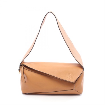LOEWE puzzle hobo Shoulder Bag A514J67X01-2586 leather Brown camel Used Women