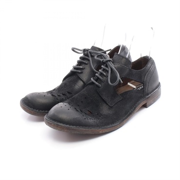 DOLCE & GABBANA Summer Flats Sandals leather Black #8.5 Used Women