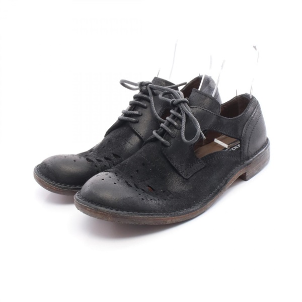 DOLCE & GABBANA Summer Flats Sandals leather Black #8.5 Used Women