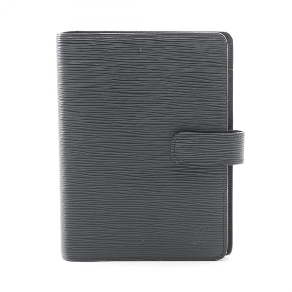 LOUIS VUITTON Agenda MM Notebook cover R20202 Epi leather Black Used unisex LV