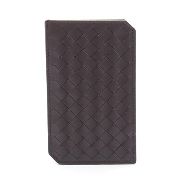 BOTTEGA VENETA Intrecciato Card Case 796963 leather Brown NEW mens