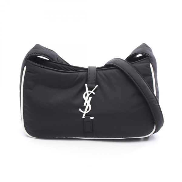 SAINT LAURENT PARIS Shoulder Bag 733294 Nylon leather Black White NEW Women