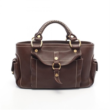 CELINE Boogie Handbag leather Brown Used Women