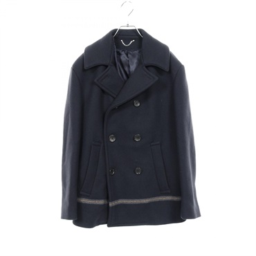 LOUIS VUITTON Pea coat jacket RM142 H6K60WUHH wool Navy Used mens size 48