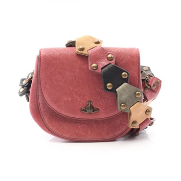 Vivienne Westwood PATTY SADDLEE Shoulder Bag S4603000JWL0082002 leather Red Used
