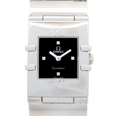 OMEGA Constellation Carre Quadra Wrist Watch 1521.41 Quartz SS Used Women