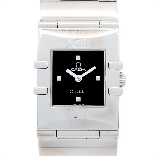OMEGA Constellation Carre Quadra Wrist Watch 1521.41 Quartz SS Used Women