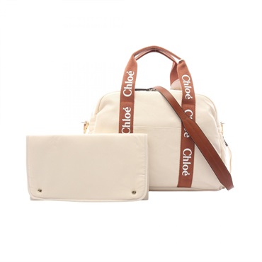 Chloe Mothers bag Hand shoulder C20190148 canvas leather Beige Brown NEW Women