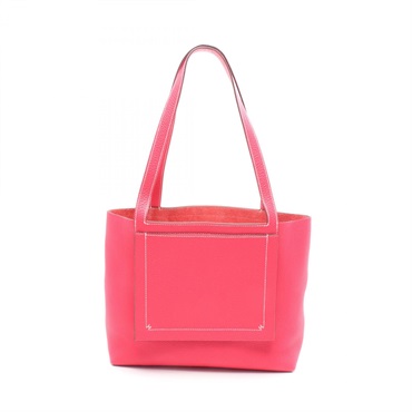 HERMES Cabas selier 31 Tote shoulder Bag U Taurillon Clemence Rose extreme Used