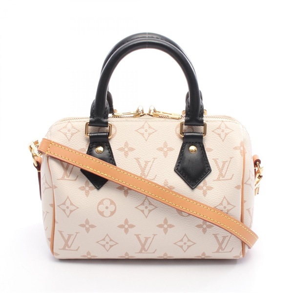 LOUIS VUITTON Speedy Bandouriere 20 crossbody Handbag M46906 Monogram Dune beige