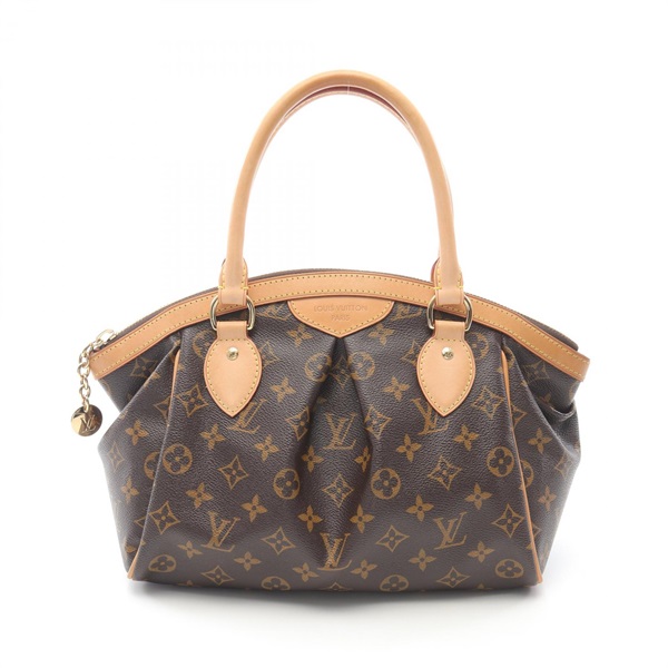 LOUIS VUITTON Tivoli PM Handbag M40143 Monogram canvas leather Brown Used Women